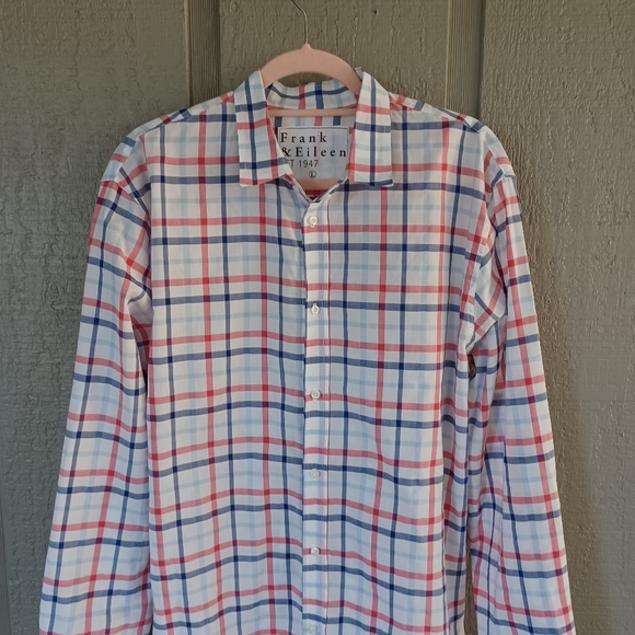 Frank And Eileen Paul Plaid Shirt Size L Men Cotton Long Sleeve Button - Picture 2 of 12